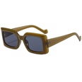 nihaojewelry fashion caramel color small square frame sunglasses wholesalepicture31