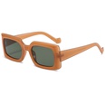 nihaojewelry fashion caramel color small square frame sunglasses wholesalepicture34