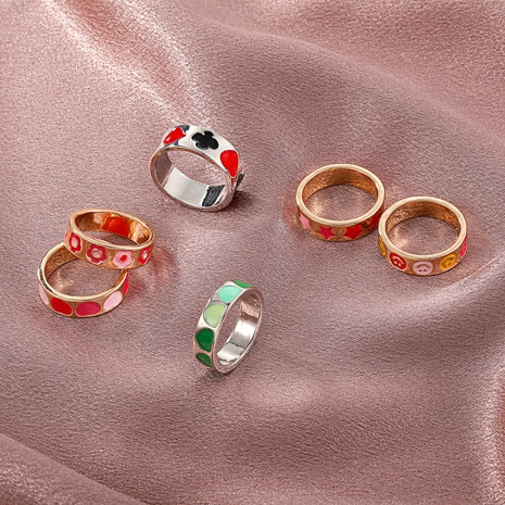 wholesale jewelry metal flower heart ring Nihaojewelry's discount tags