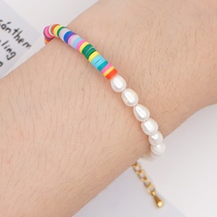Nihaojewelry bracelet de perles réglable en céramique souple couleur simple bijoux en gros