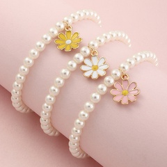 wholesale jewelry children's heart flowers pearl bracelet set Nihaojewelry