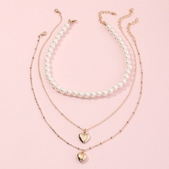 Großhandel Schmuck Retro Multilayer Kinder Perlenkette Nihaojewelry
