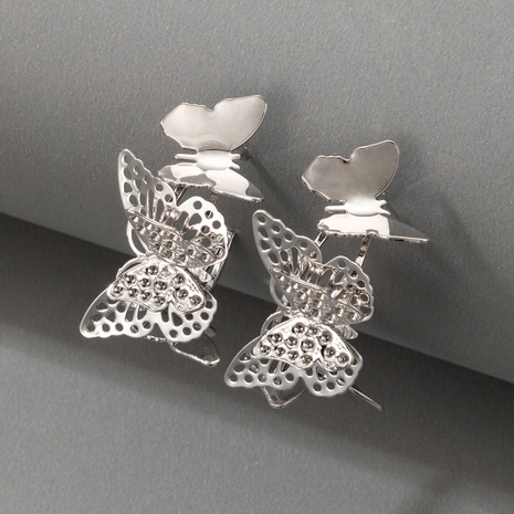 Nihaojewelry wholesale jewelry fashion hollow butterfly ear buckle's discount tags