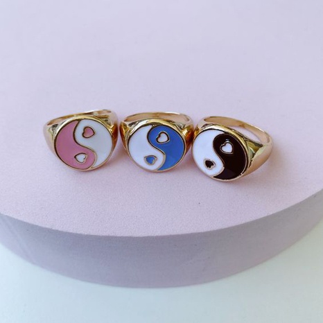 iwholesale jewelry geometric Tai Chi ring Nihaojewelry's discount tags
