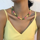 Nihaojewelry einfache Kontrastfarbe weiche Keramik geometrische Halskette Grohandel Schmuckpicture9