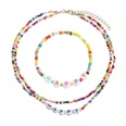 wholesale jewelry letters colorful bead necklace bracelet set Nihaojewelrypicture35