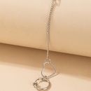 Nihaojewelry bijoux en gros mode coeur creux cercle chane gland boucles d39oreilles en alliagepicture8