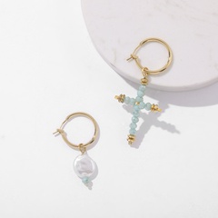 wholesale jewelry new asymmetrical pearl beads earrings Nihaojewelry