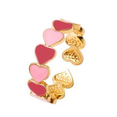 Nihaojewelry fashion metal open heart-shaped ring wholesale jewelry