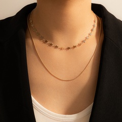 Nihaojewelry Großhandel Schmuck New Fashion Star Chain Double-Layer Halskette