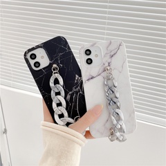 wholesale accessories simple marble acrylic chain mobile phone case Nihaojewelry