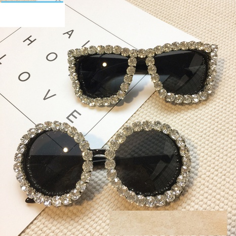 wholesale accessories flowers diamond frame sunglasses Nihaojewelry's discount tags
