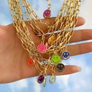 wholesale new dripping smiley face pendent alloy necklace Nihaojewelrypicture22