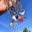 Wholesale New Creative Crown Tai Chi Letter Heart Necklace Nihaojewelrypicture14