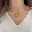 wholesale fashion doublelayer heartshaped necklace Nihaojewelrypicture9