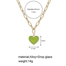 wholesale fashion doublelayer heartshaped necklace Nihaojewelrypicture12