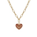 wholesale fashion doublelayer heartshaped necklace Nihaojewelrypicture13