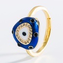 fashion oil dripping devils eye opening copper microinlaid ring wholesale nihaojewelrypicture9