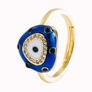 fashion oil dripping devils eye opening copper microinlaid ring wholesale nihaojewelrypicture13