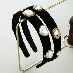 wholesale Bandeau de strass en perles incrustées d'alliage baroque Nihaojewelry