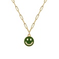 wholesale new dripping smiley face pendent alloy necklace Nihaojewelrypicture30