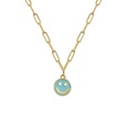 wholesale new dripping smiley face pendent alloy necklace Nihaojewelrypicture32