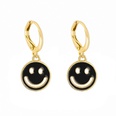 Europe and America Cross Border New Personalized Creative Smiley Face Earrings Fashion Hollowedout DoubleSided Multicolor Smiley Face Ear Clip Accessories Jewelrypicture20