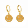 Europe and America Cross Border New Personalized Creative Smiley Face Earrings Fashion Hollowedout DoubleSided Multicolor Smiley Face Ear Clip Accessories Jewelrypicture21