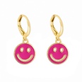 Europe and America Cross Border New Personalized Creative Smiley Face Earrings Fashion Hollowedout DoubleSided Multicolor Smiley Face Ear Clip Accessories Jewelrypicture24