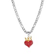 Wholesale New Creative Crown Tai Chi Letter Heart Necklace Nihaojewelrypicture19