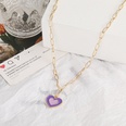 wholesale fashion doublelayer heartshaped necklace Nihaojewelrypicture19