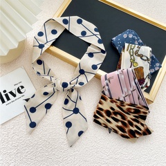 fashion contrast color polka dots small silk scarf wholesale Nihaojewelry