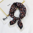clashing color floral pringting silk square scarf wholesale Nihaojewelrypicture67