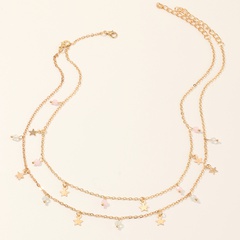 Fashion Star Beads Quaste Multi-Layer-Halsketten-Set Großhandel Nihaojewelry