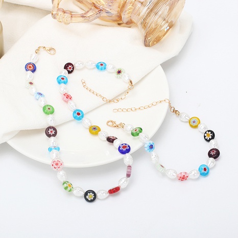 Grenz überschreitende neue Produkte Zubehör Choker Perlenkette Armband Kombination sset ins Internet-Promi-Ethno-Stil Schmuck's discount tags