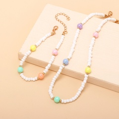 bohemian color pearl miyuki beads stacking necklace bracelet set wholesale nihaojewelry