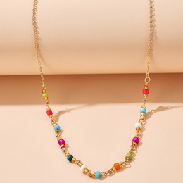 simple bohemia color miyuki beads single layer necklace wholesale nihaojewelrypicture7