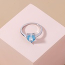 fashion lake water sapphire microinlaid zircon copper ring wholesale Nihaojewelry  NHDB402598picture12