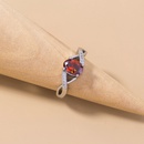 fashion oval garnet red zircon copper ring wholesale Nihaojewelry  NHDB402602picture11