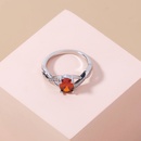 fashion oval garnet red zircon copper ring wholesale Nihaojewelry  NHDB402602picture12