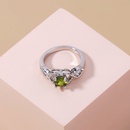 European and American Style Fresh Ins Retro Style Olive Green Big Gem Ring Accessories Creative Micro Inlaid Zircon Copper Ring Ringpicture12