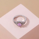 creative pink zircon microinlaid copper ring wholesale Nihaojewelrypicture11