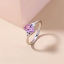  creative new pink zircon microinlaid copper ring wholesale Nihaojewelry  NHDB402682picture9