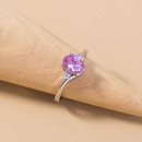  creative new pink zircon microinlaid copper ring wholesale Nihaojewelry  NHDB402682picture11