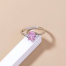  creative new pink zircon microinlaid copper ring wholesale Nihaojewelry  NHDB402682picture13