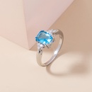 new fashion square lake sapphire copper ring wholesale Nihaojewelry  NHDB402681picture9