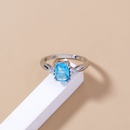 new fashion square lake sapphire copper ring wholesale Nihaojewelry  NHDB402681picture13