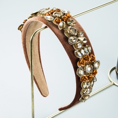 Barockes Retro-Flanell-Stirnband mit breiter Krempe Großhandel Nihaojewelry