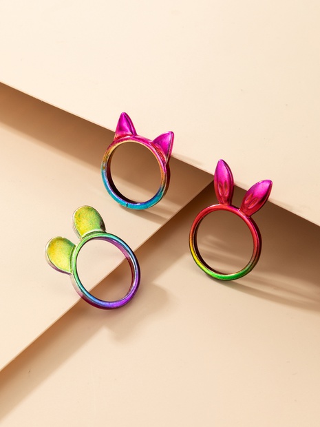 Lustiger bunter Katzen-Kaninchen-Ohrring-Set Großhandel Nihaojewelry's discount tags
