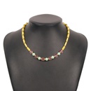 Retro bhmische Strassfarbe Miyuki Perlen geometrische Halskette Grohandel nihaojewelrypicture16
